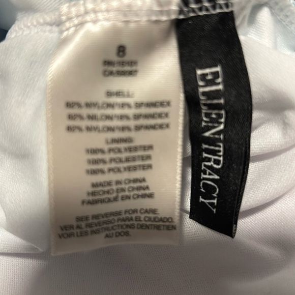 Ellen Tracy Drape waist,high neck,keyhole,straight back,padded,print,swim - Picture 10 of 12